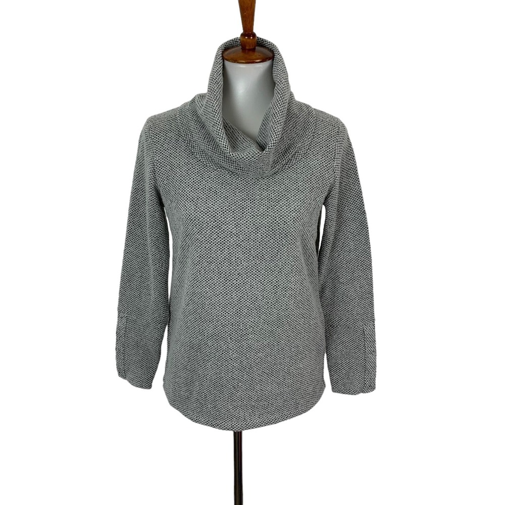 Simply Scarlett Gray Cowl Neck Pullover Sweater Long Sleeve S Cozy Fall Winter
